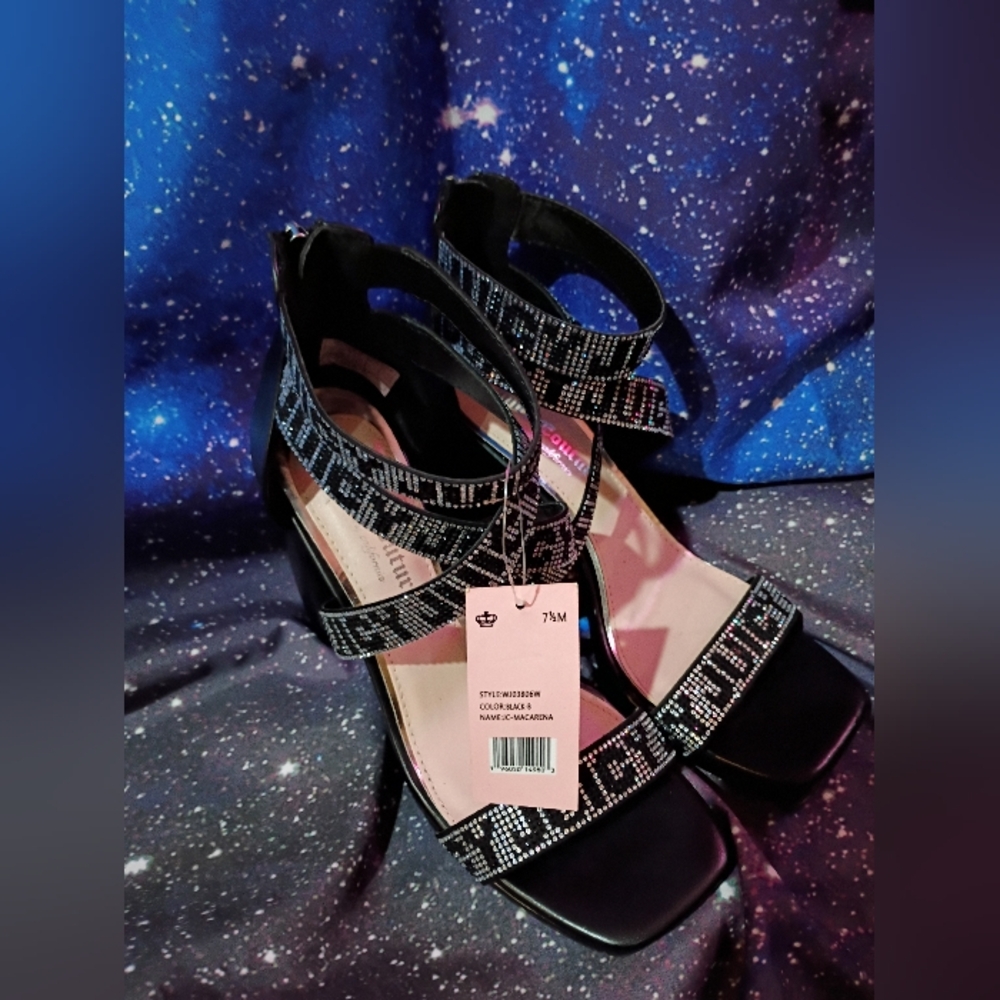 Juicy Couture Blinged Out Strappy Heels